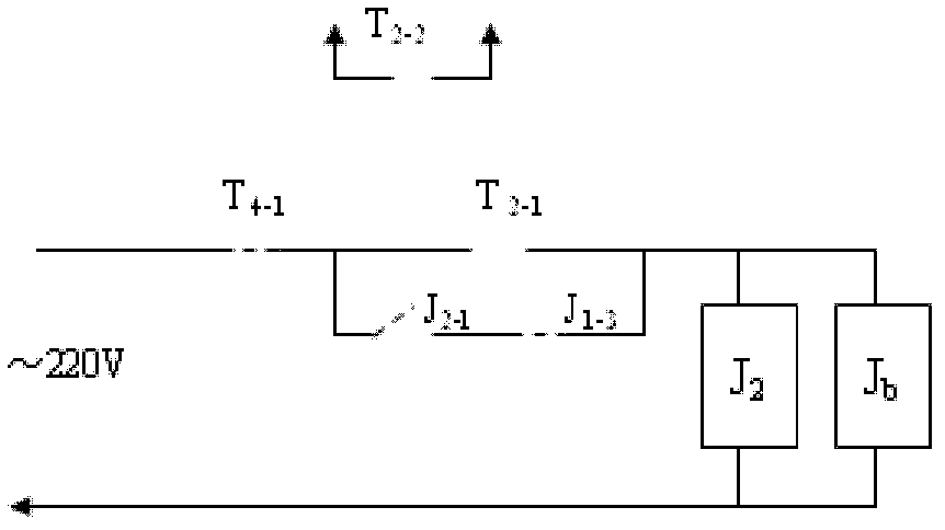 Combination device for testing large current aging and vacuum degree of a vacuum arc extinguish chamber