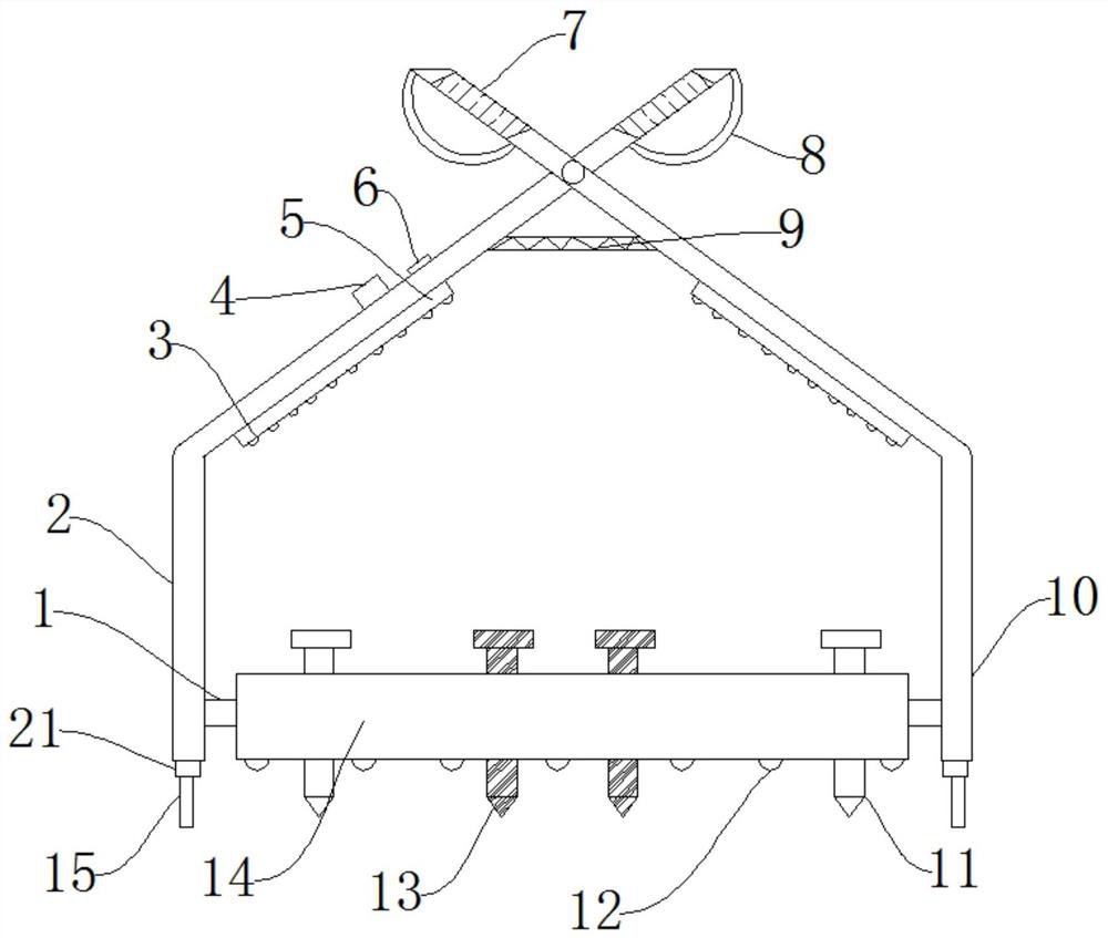 Internal fixation device for osteoporotic fracture treatment and using method thereof