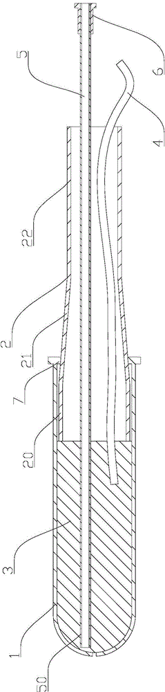 Vagina flushing fluid conveyor