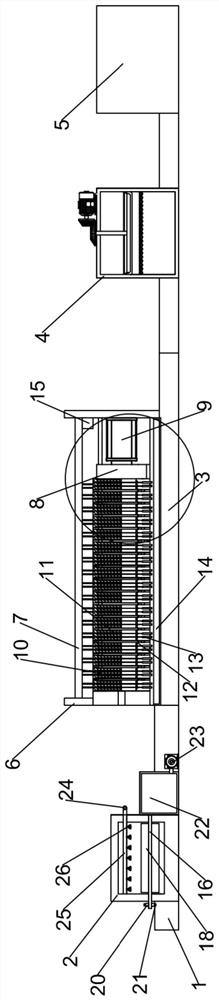 Recovery treatment device applied to concentrated water of chemical water production system