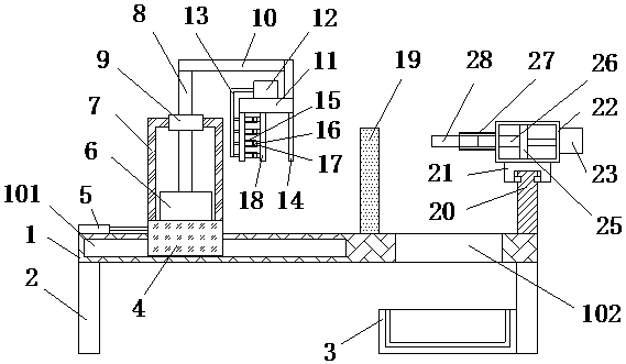 A quick riveting device for bus duct