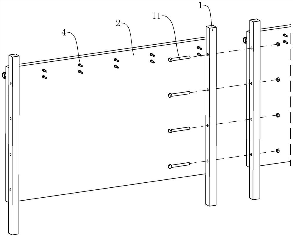 Urban highway environment-friendly construction device and construction method