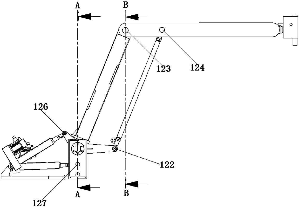 Multi-axis mechanical arm with electric clamping claw