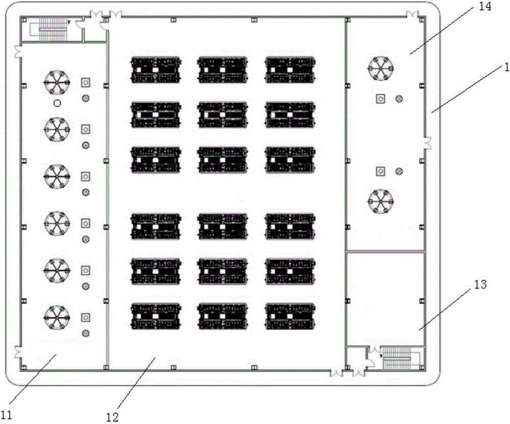 Offshore platform for offshore wind power flexible direct current connecting-in system