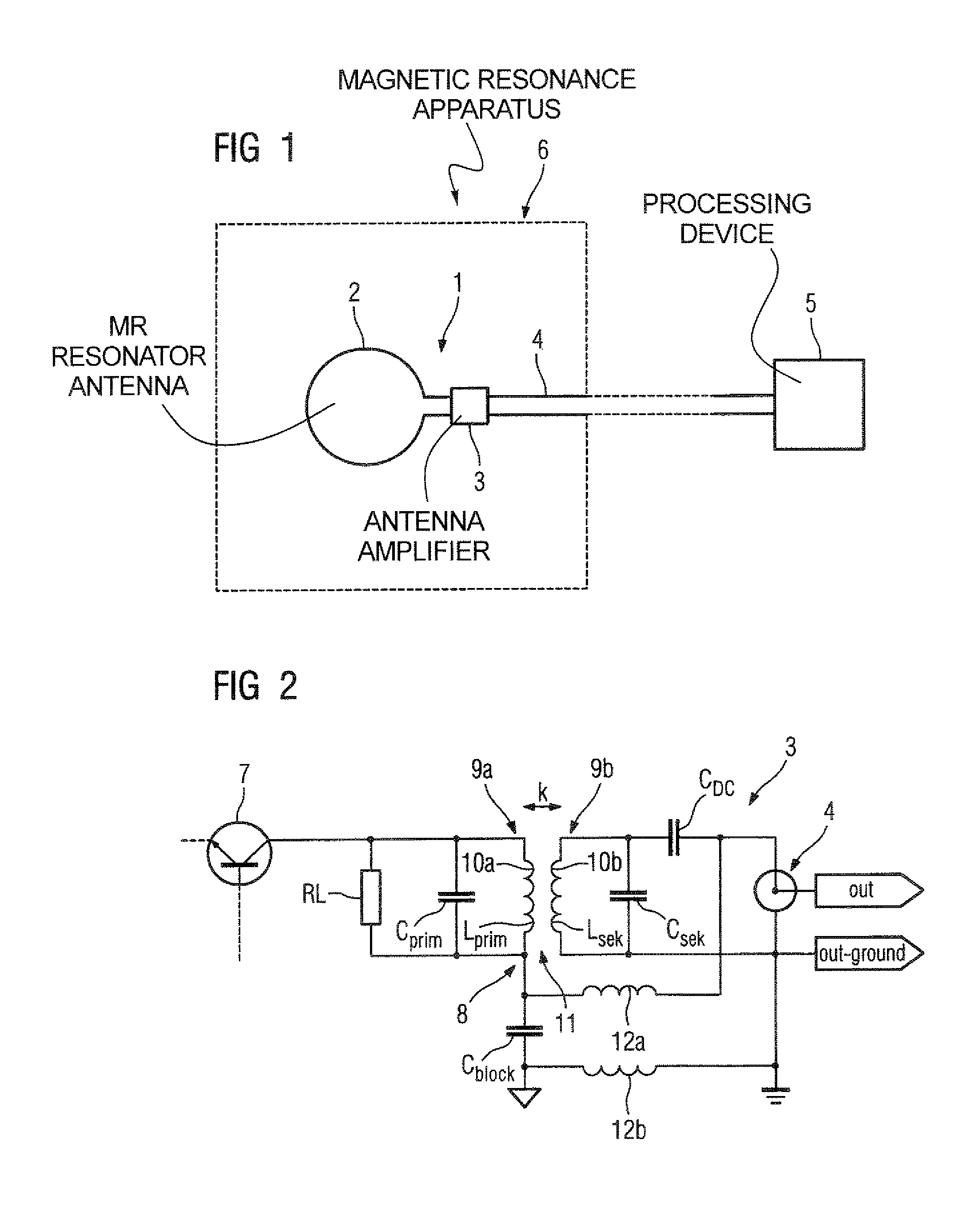 Antenna amplifier, in particular for a magnetic resonance antenna