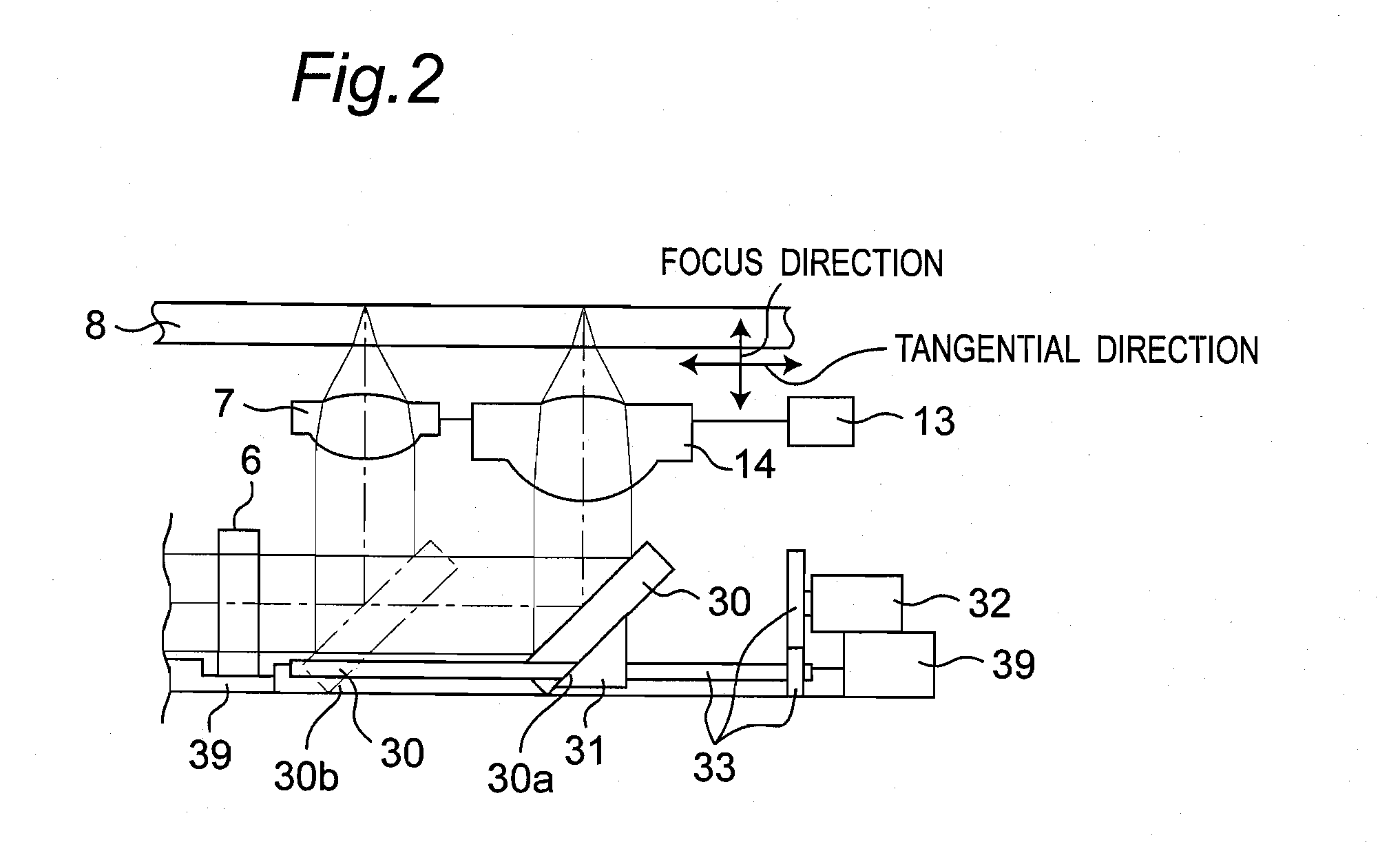 Optical head device for forming light spot on disc-shaped information medium