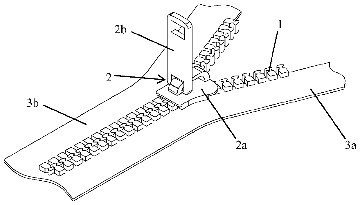 A zipper with self-locking function