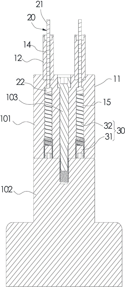 Lamp holder assembly fixture and lamp holder assembly method