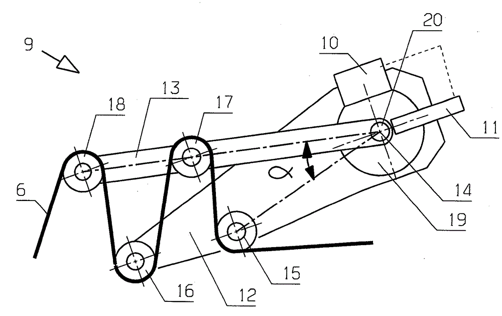 Device for the production of spiral screens