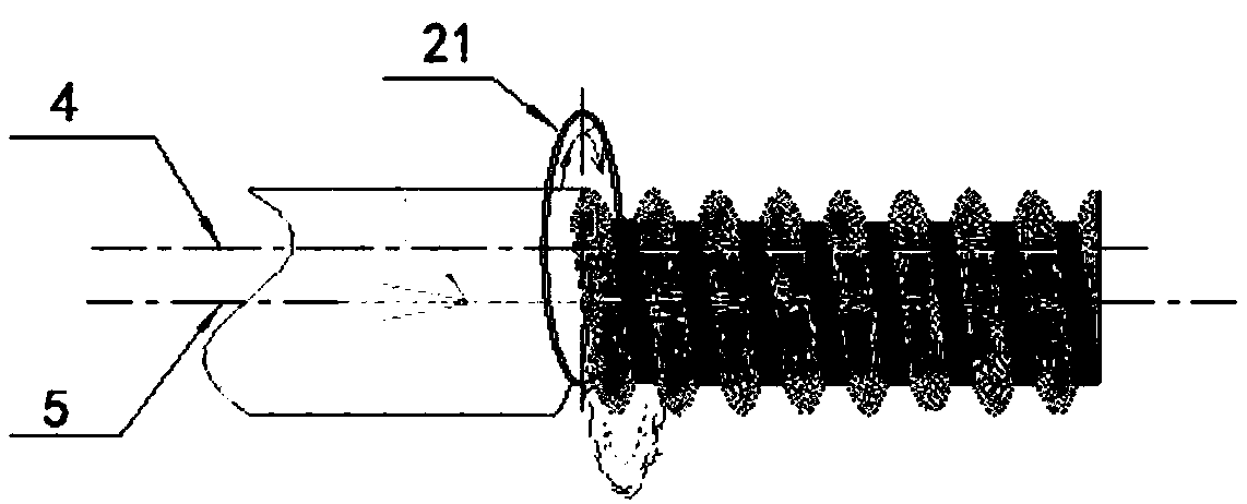 Novel outer conductor embossing mould of super-flexible 1/2 feeder line cable, and method thereof