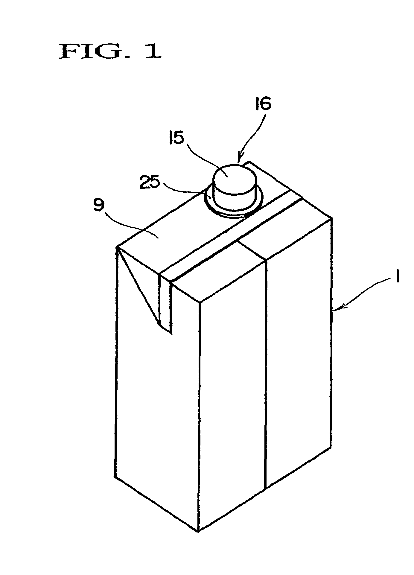 Paper container for fluid having spout plug