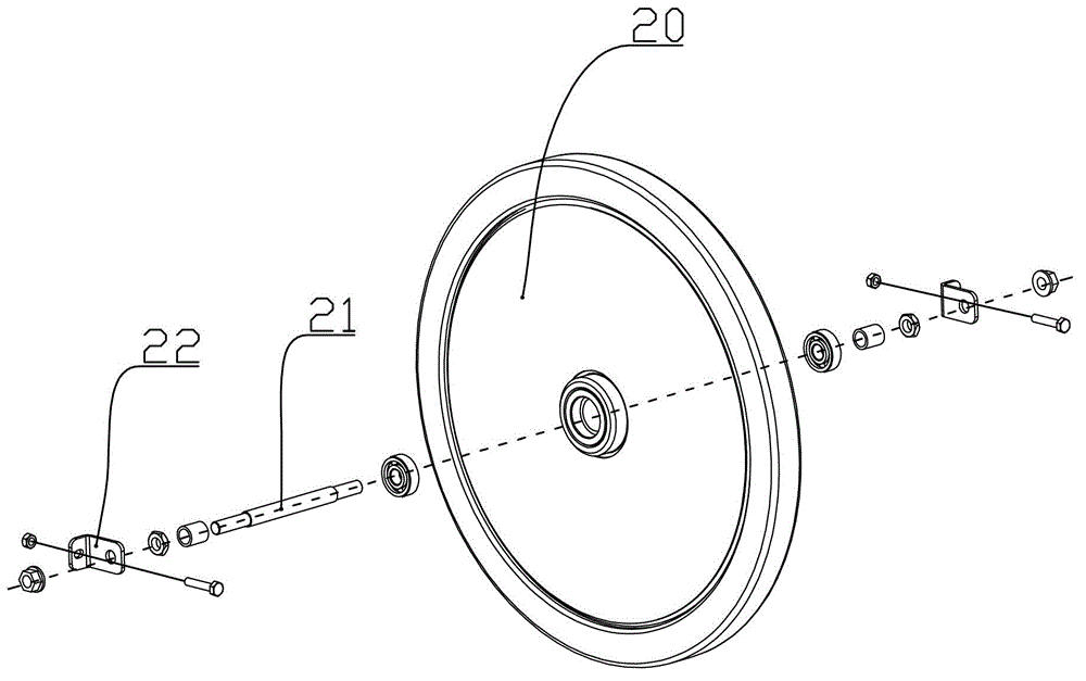 A kind of exercise bicycle with adjustable damping device