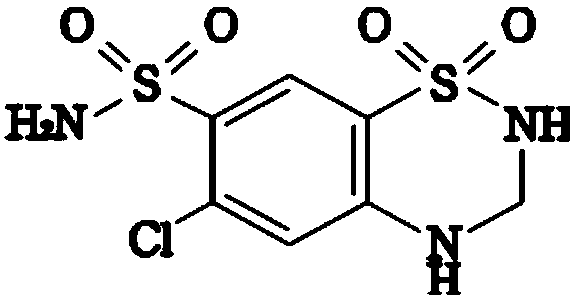 A kind of valsartan hydrochlorothiazide tablet and preparation method thereof