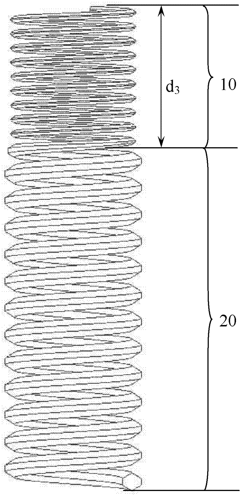 Oral implantation method for improving jaw bearing mode and screw implant