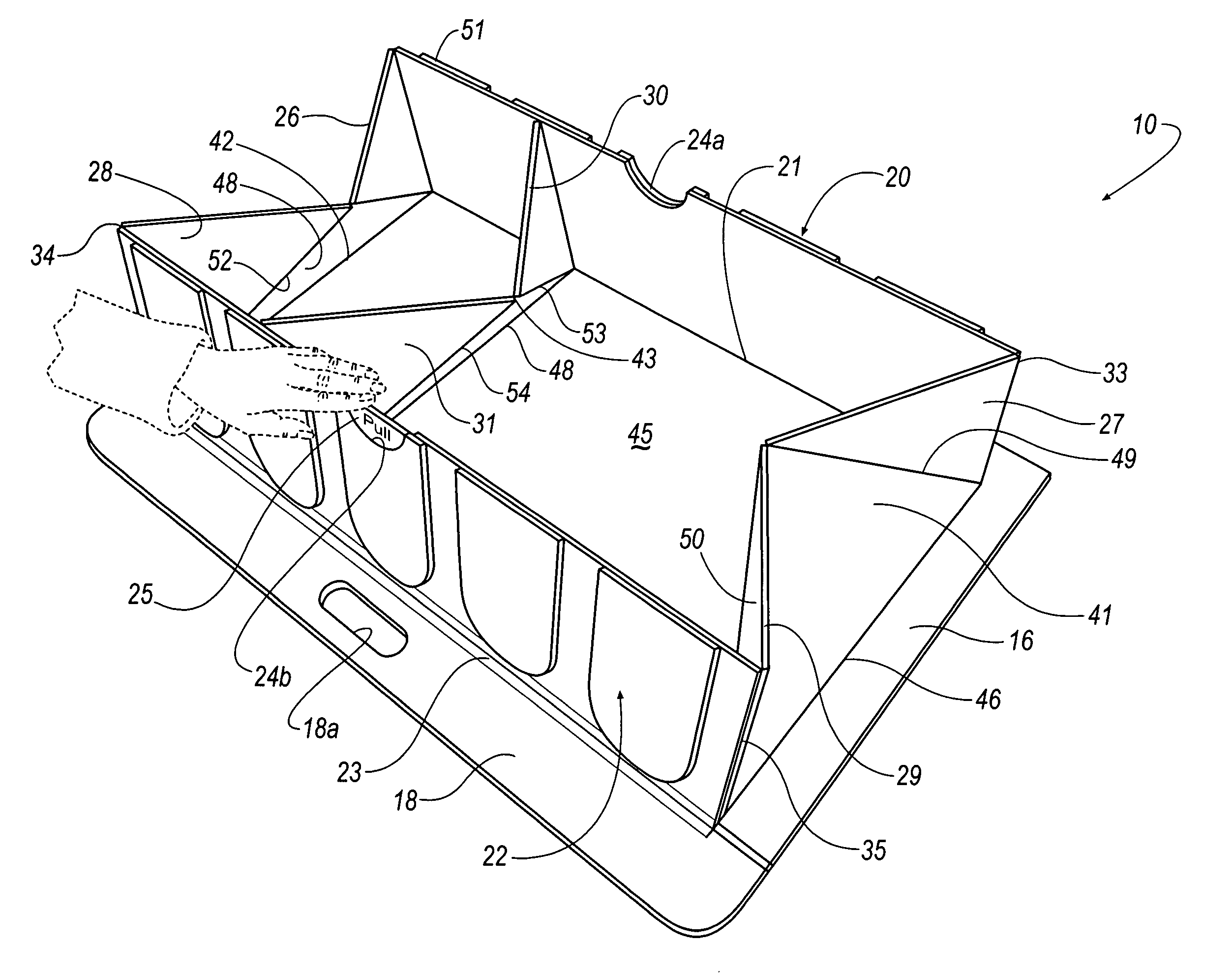 One handed, pop-up cargo management system