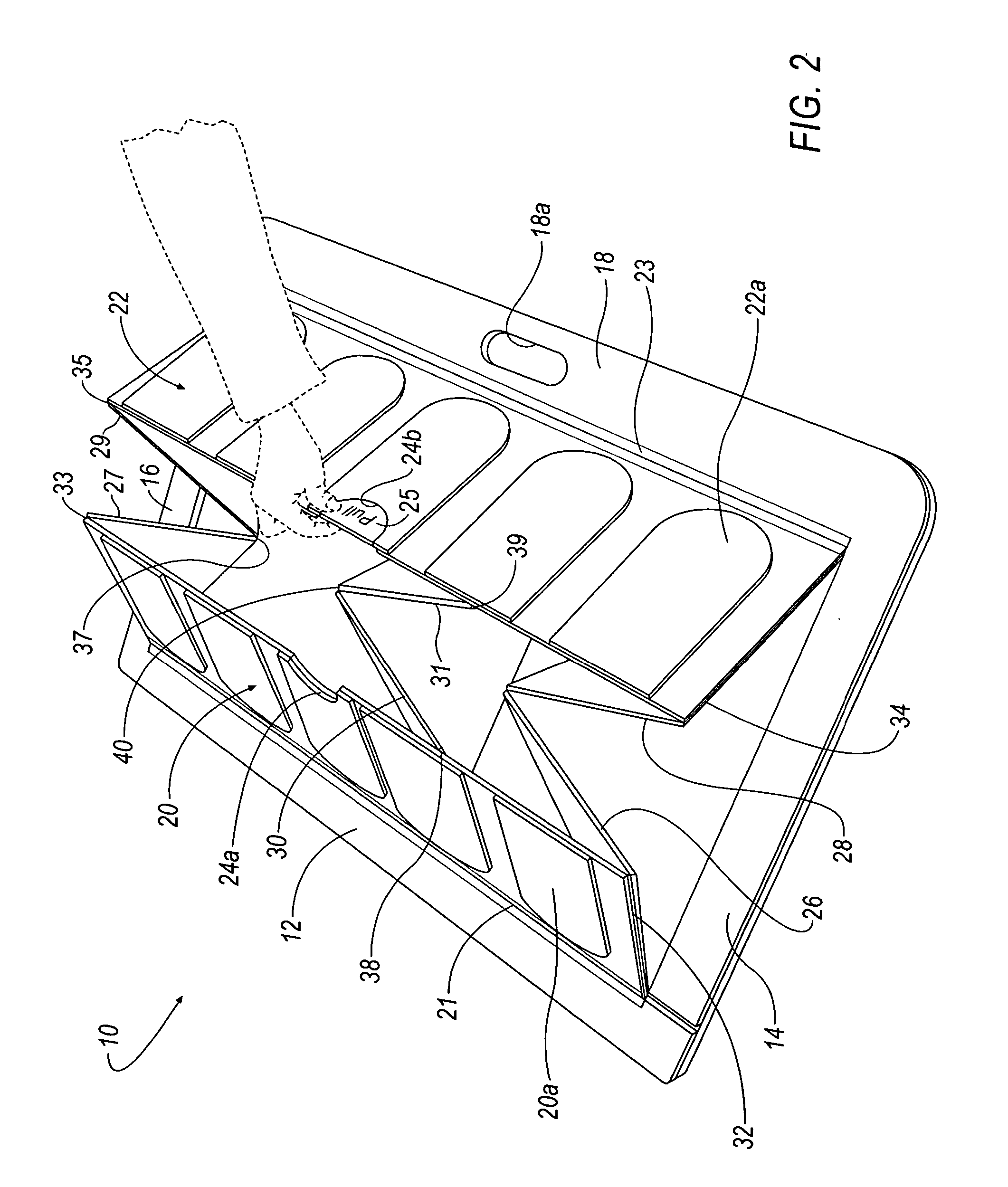 One handed, pop-up cargo management system