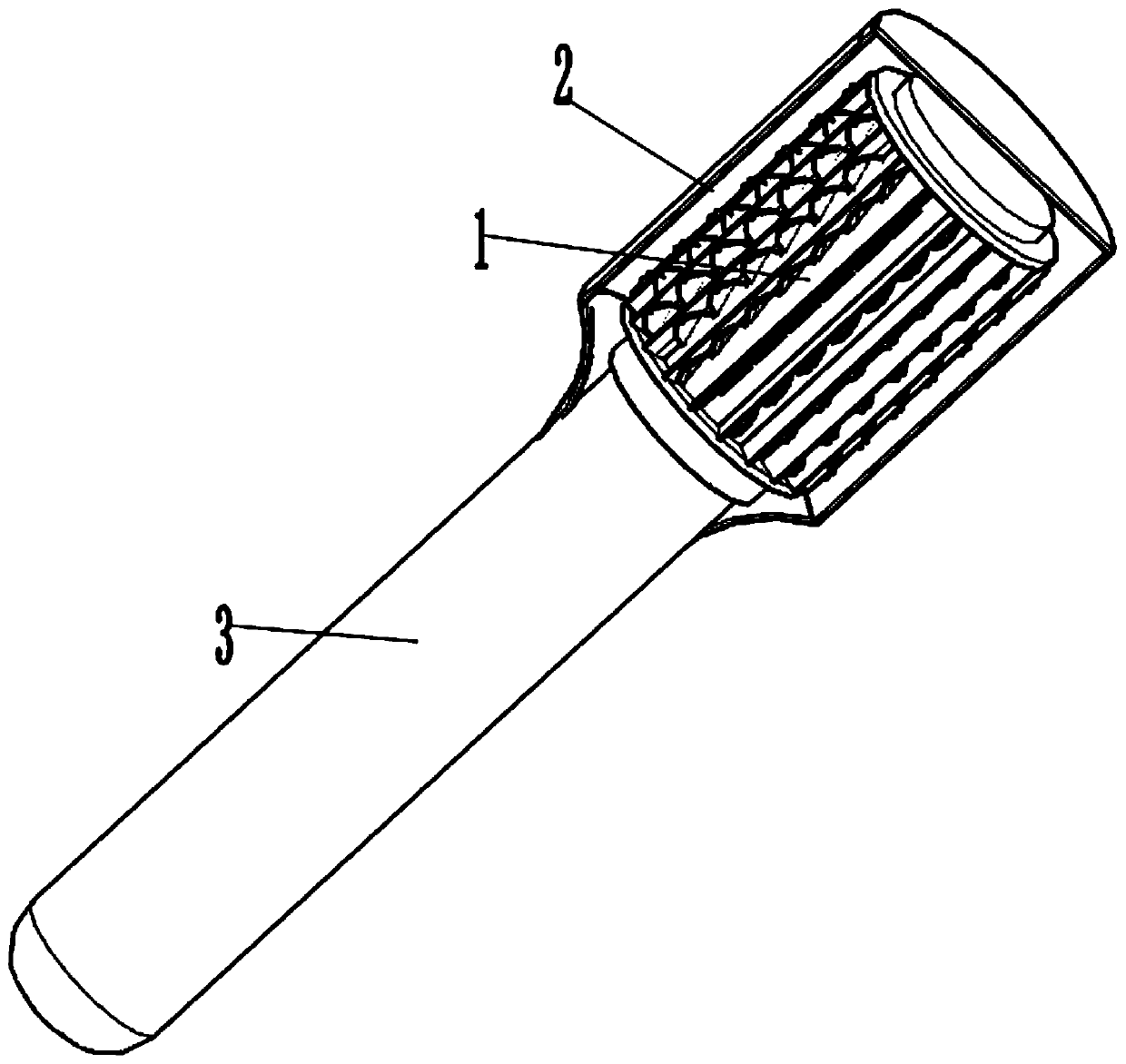 Air suction type household electric fish scale brush