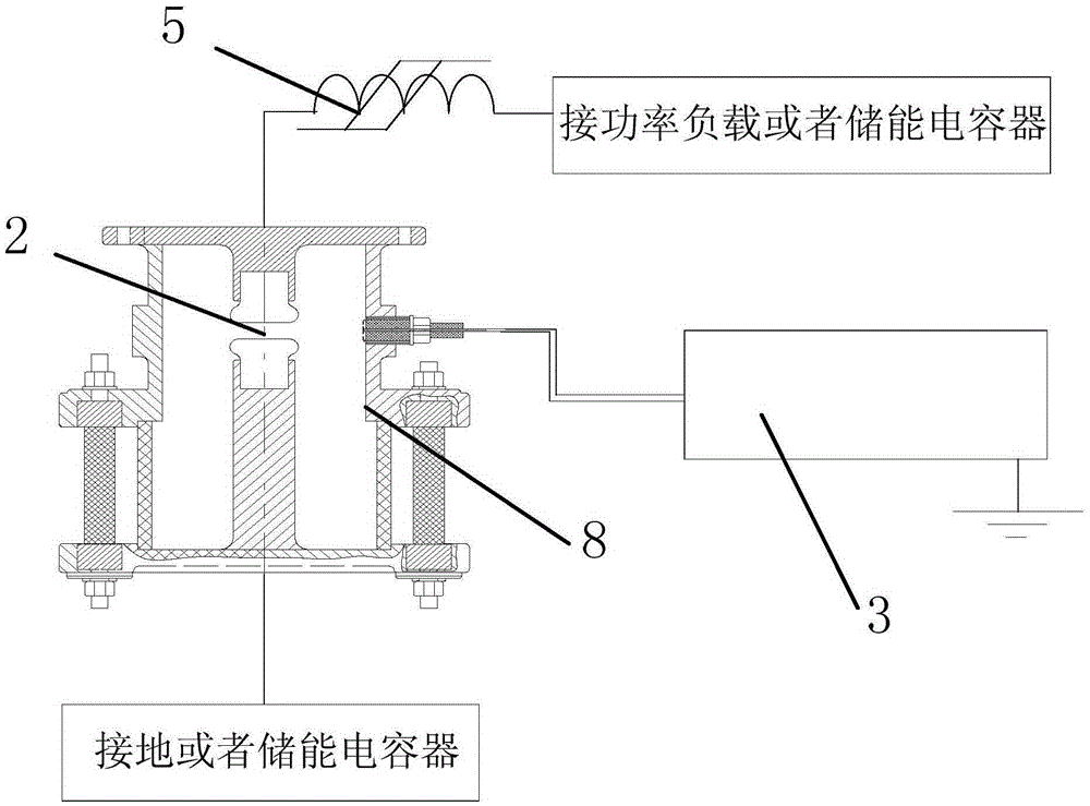 Circuit used for prolonging service life of two-electrode gas switch and method