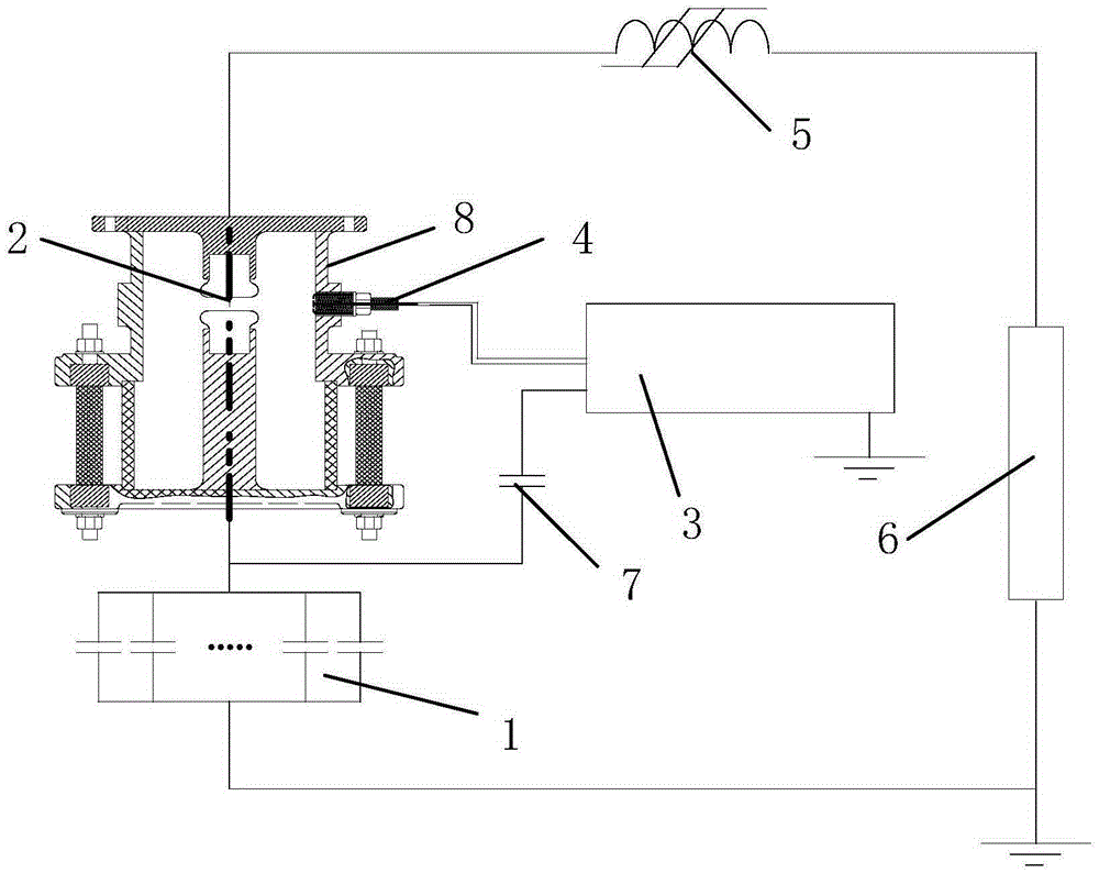 Circuit used for prolonging service life of two-electrode gas switch and method