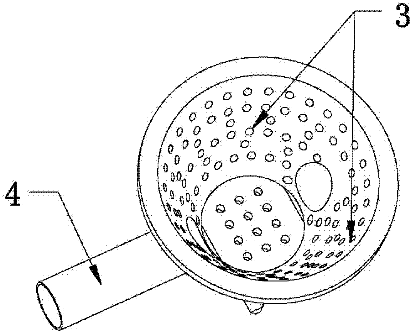 Grate for biomass particle environment-friendly boiler