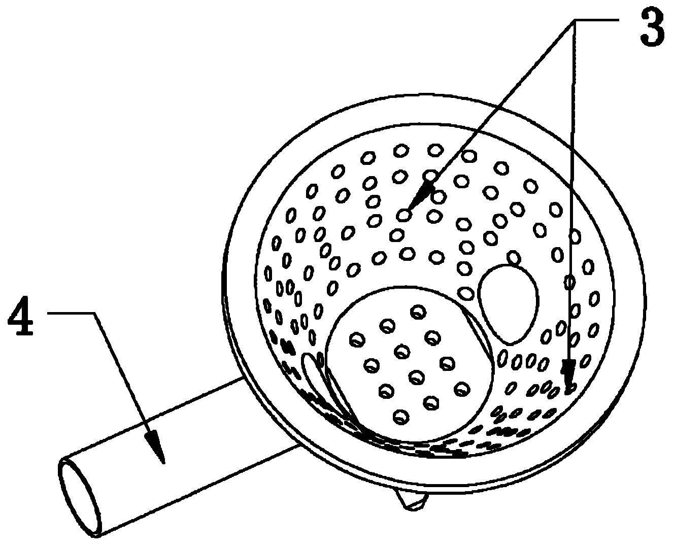 Grate for biomass particle environment-friendly boiler