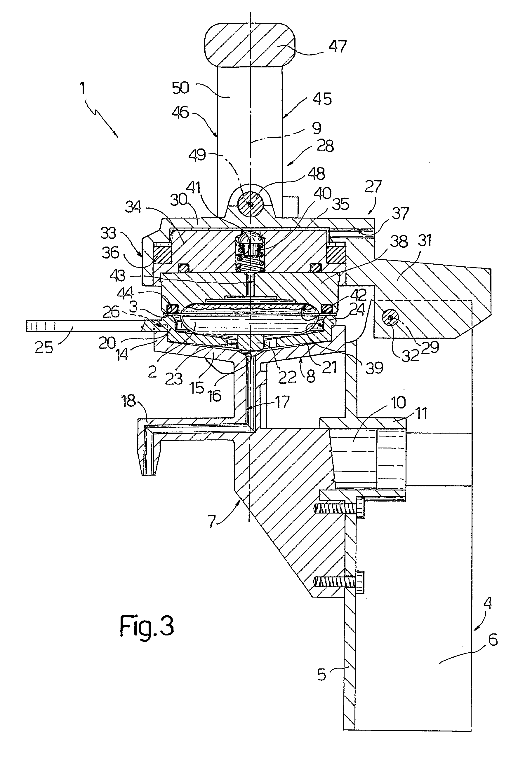 Percolator For Producing A Beverage From Powdered Material In A Container