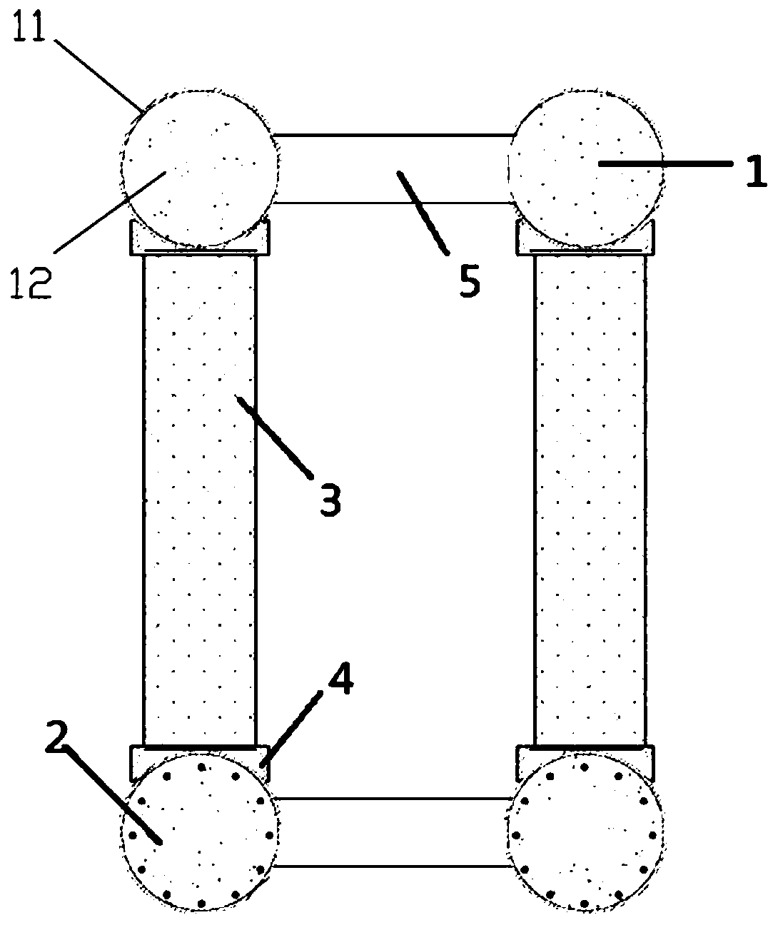 Girdle truss, manufacturing method of girdle truss and super high-rise building giant frame