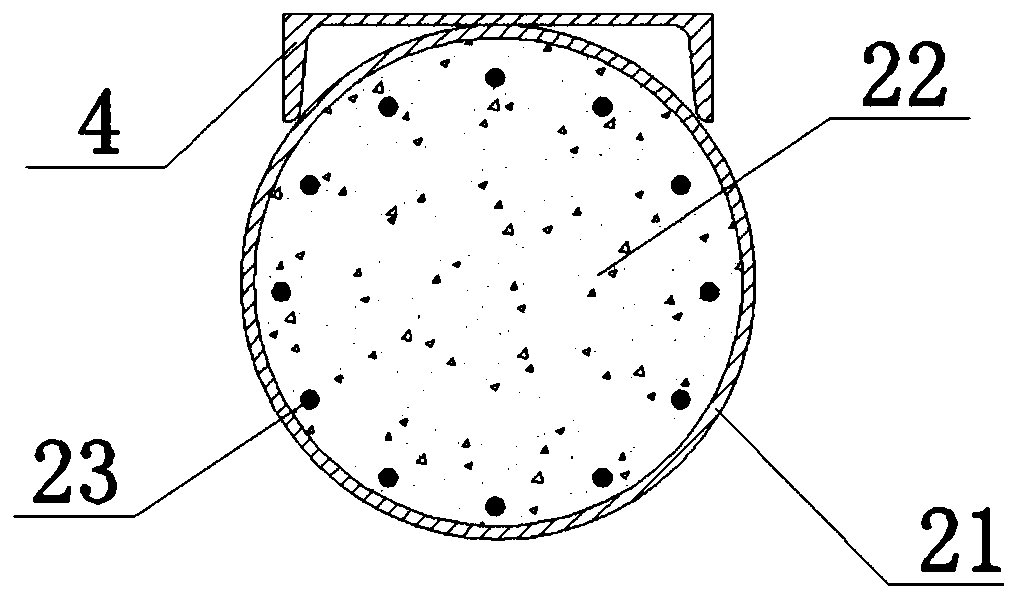 Girdle truss, manufacturing method of girdle truss and super high-rise building giant frame