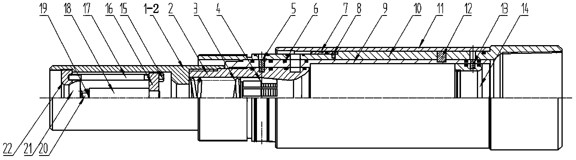 Two-stage sealing bumping-pressure salvageable well completion device for horizontal well