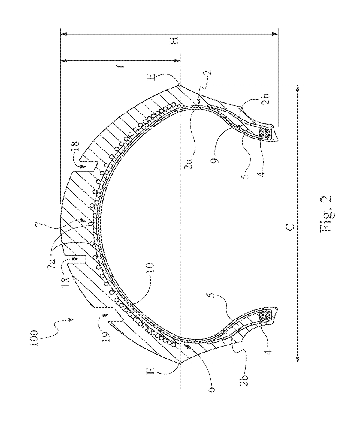 Tyre for motorcyle wheels