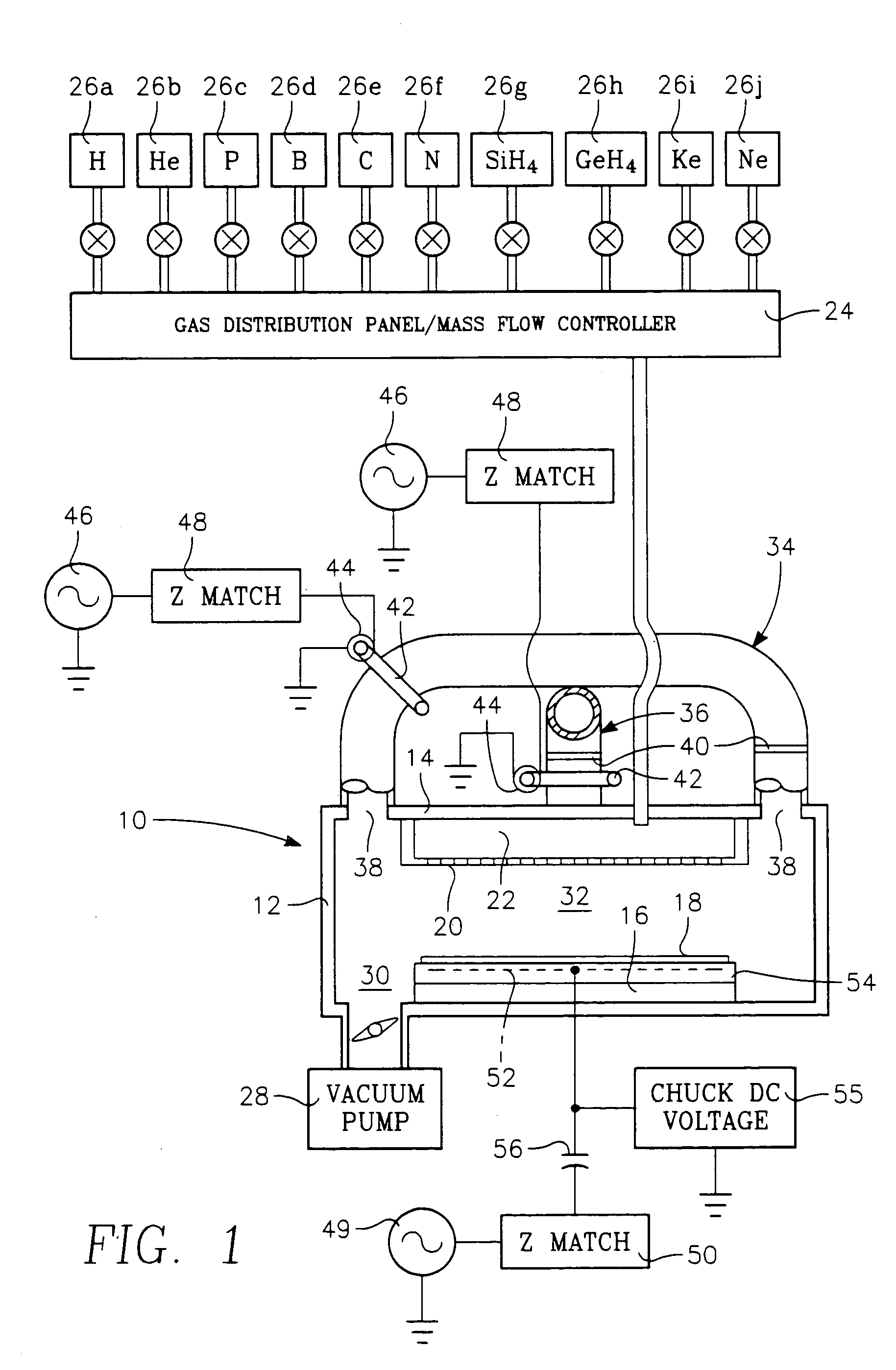 Method for ion implanting insulator material to reduce dielectric constant