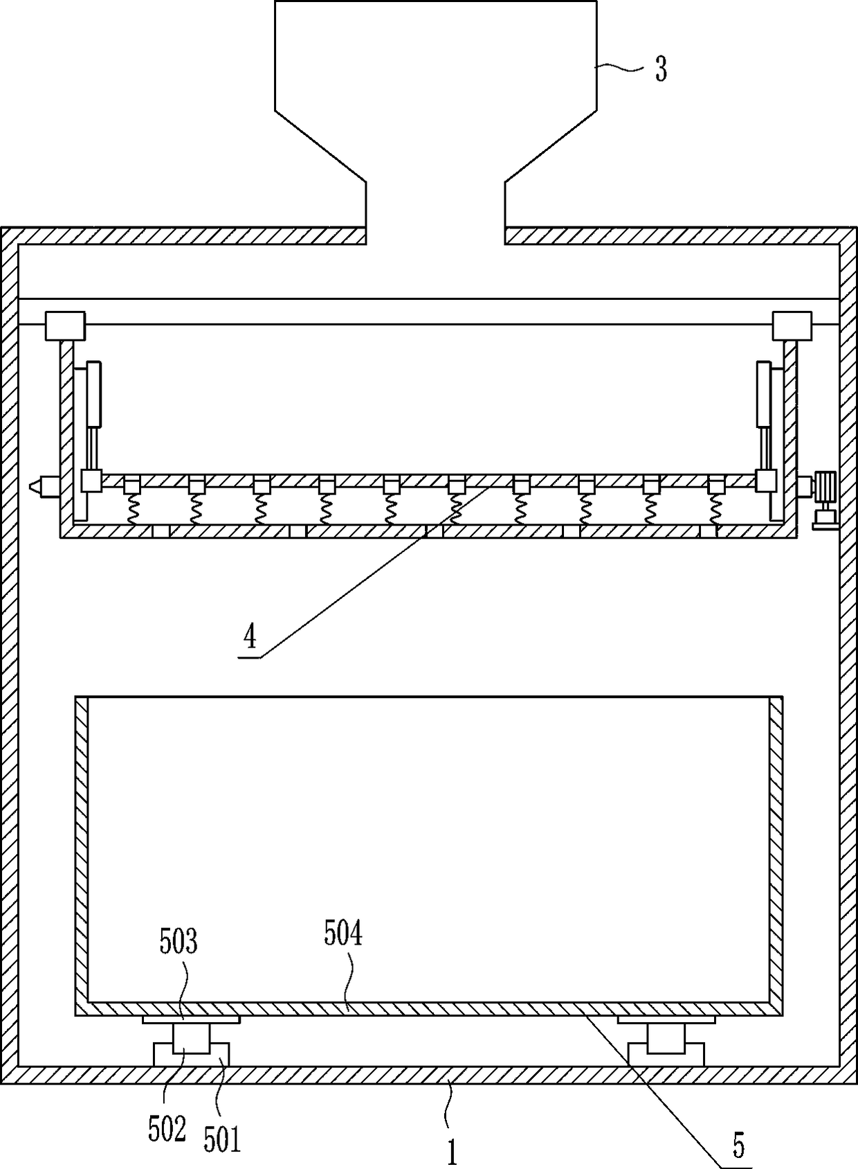 A device for evenly spreading talc powder for shoelaces