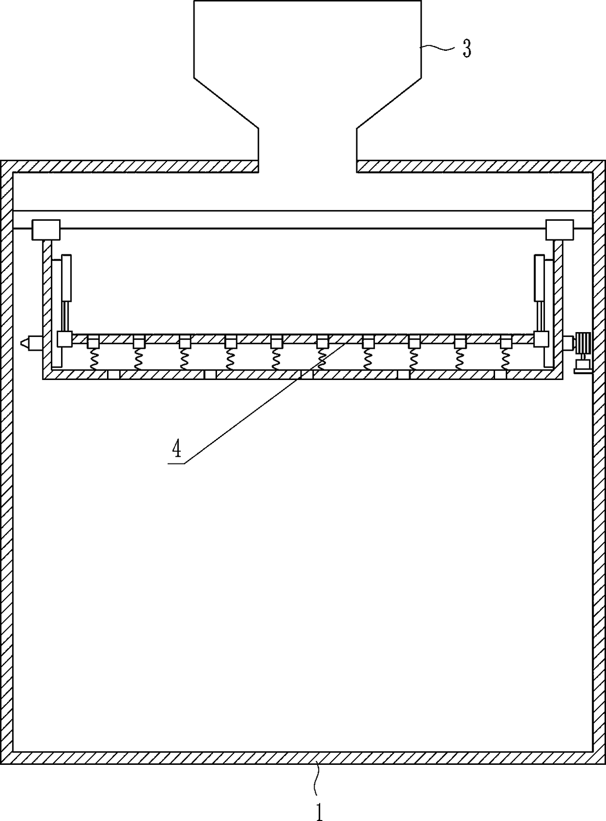 A device for evenly spreading talc powder for shoelaces