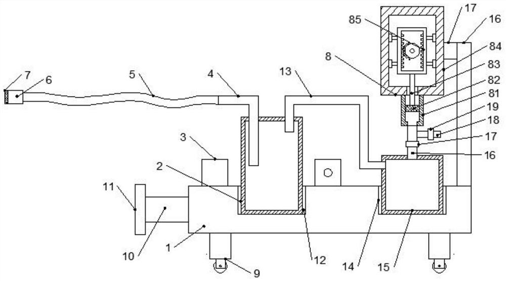 Anti-blocking drainage device for thoracic surgery department