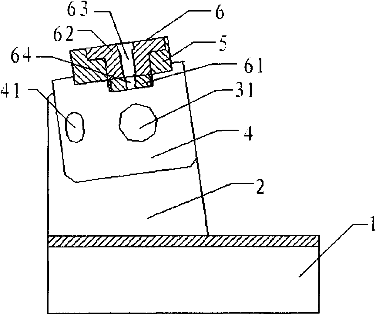 Test positioning clamp for auxiliary spray nozzle of air-jet loom