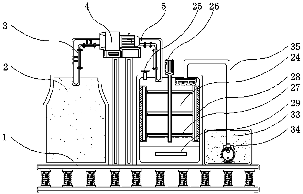 Desulfurization and denitrification purification device for flue gas separation of industrial boiler for coal electricity plant