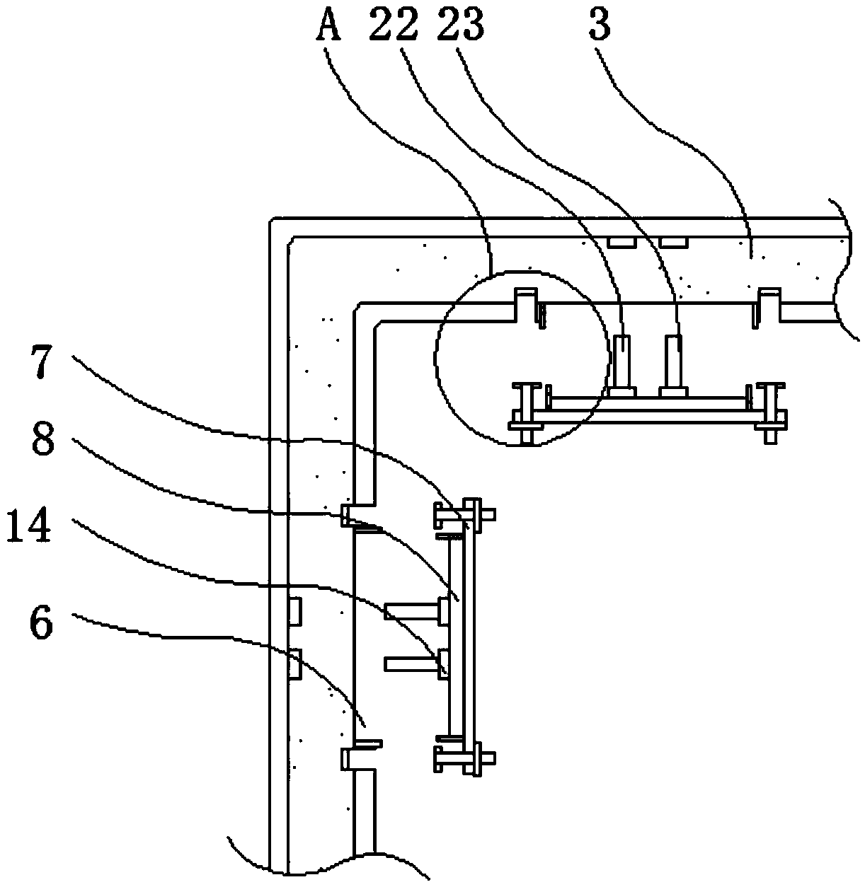 Desulfurization and denitrification purification device for flue gas separation of industrial boiler for coal electricity plant