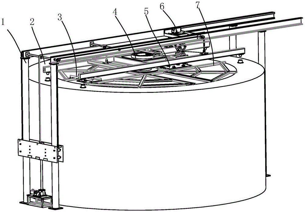 High-temperature resistant slag cleaning and fishing device