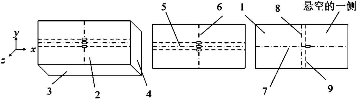 Testing method for residual stress in aluminum alloy pre-stretched plate