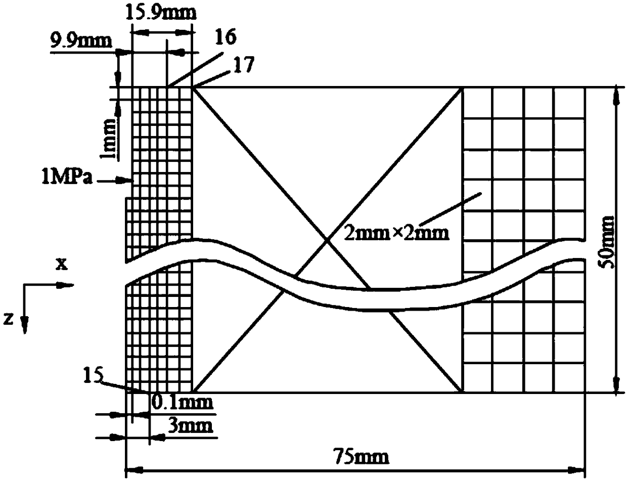 Testing method for residual stress in aluminum alloy pre-stretched plate