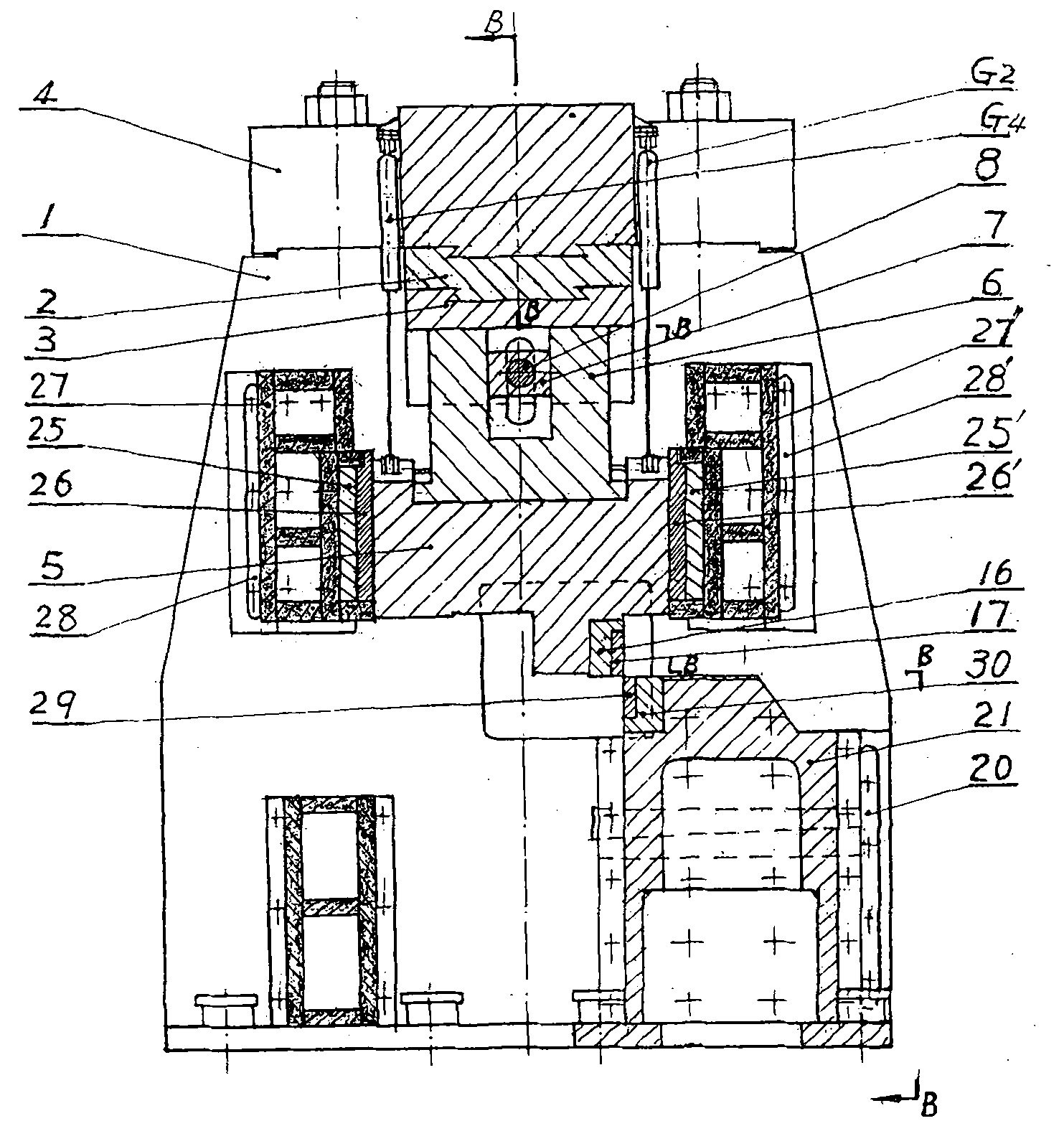 Hobbing type cross-cutting shear