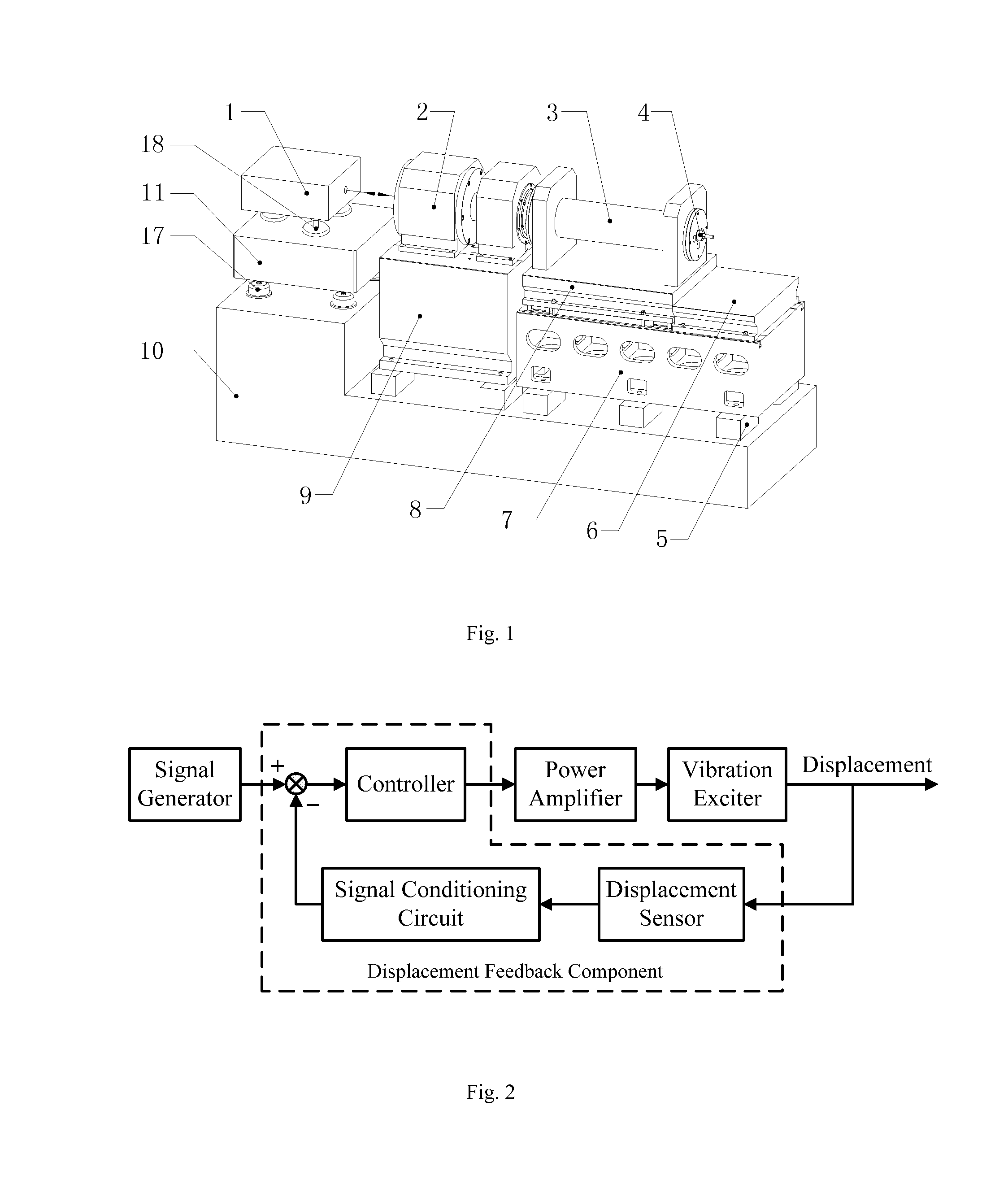 Infrasound generating device based on a displacement-feedback type vibration exciter