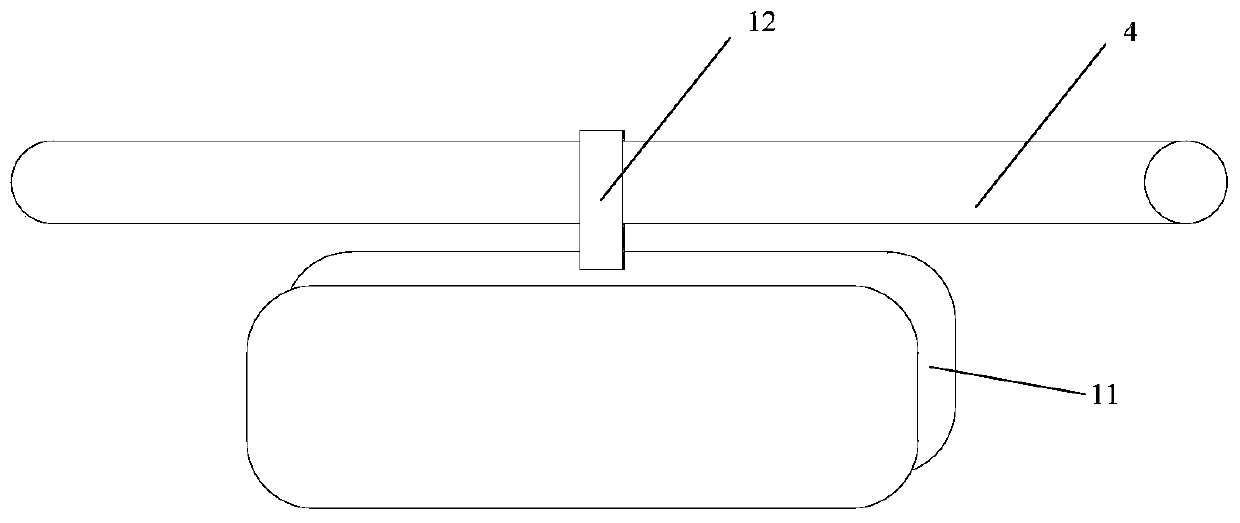 Overhead conductor energy collecting device