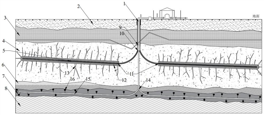 Gas extraction system and method for thick and hard roof high-gas coal seam