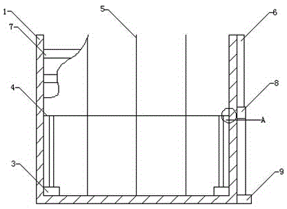 Metal box for storing automobile parts