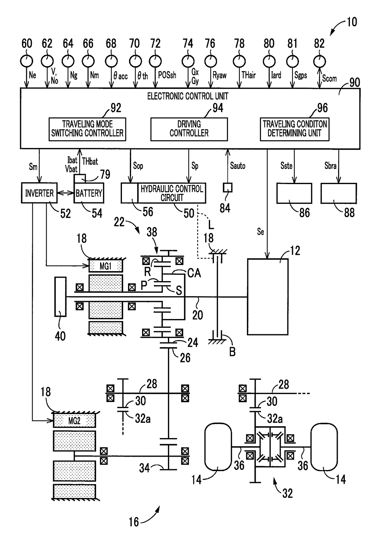 Control device for vehicle and control method for vehicle