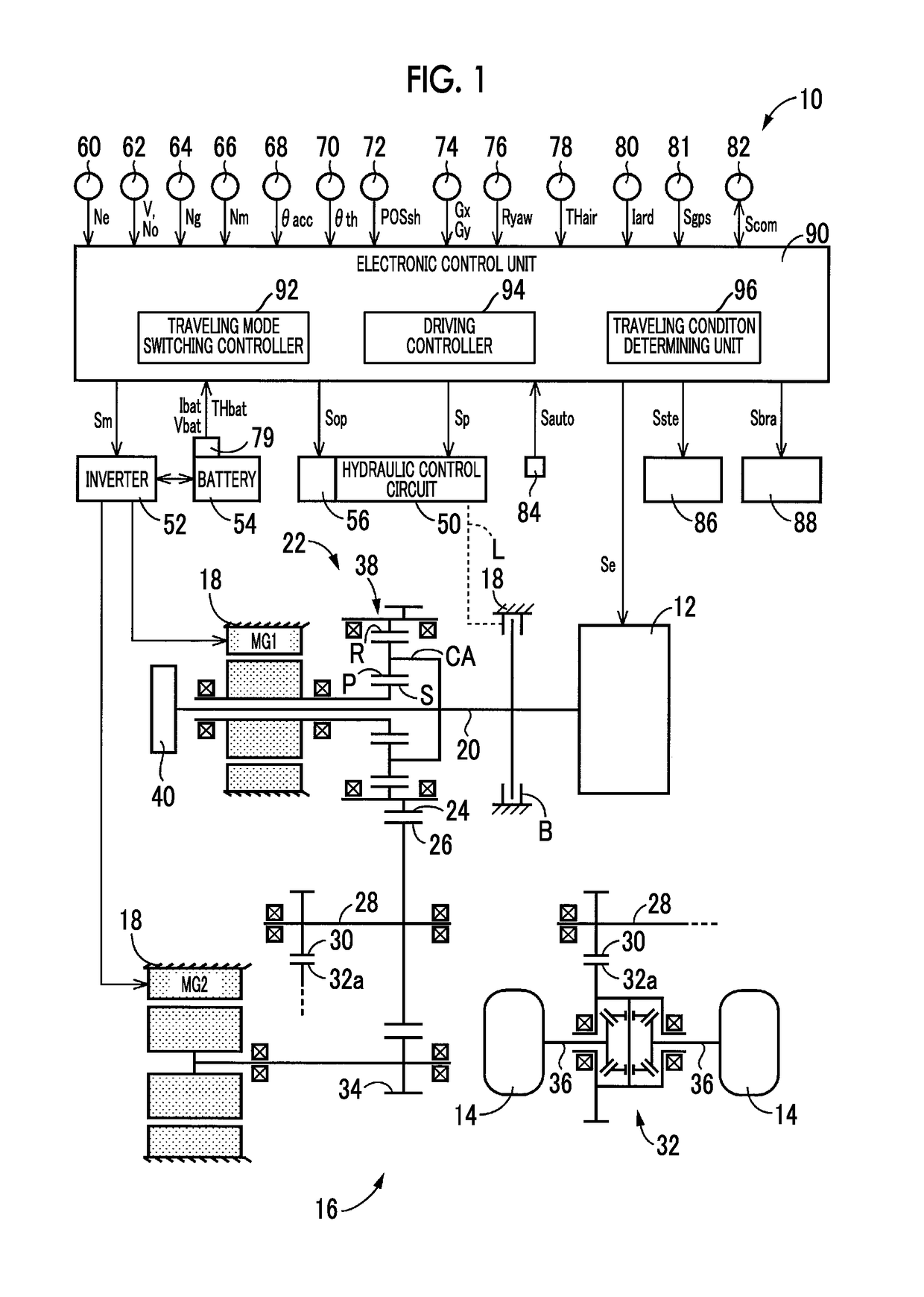 Control device for vehicle and control method for vehicle