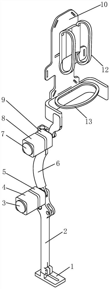 Self-adaptive robust force control method and device for under-actuated supporting leg assisting exoskeleton