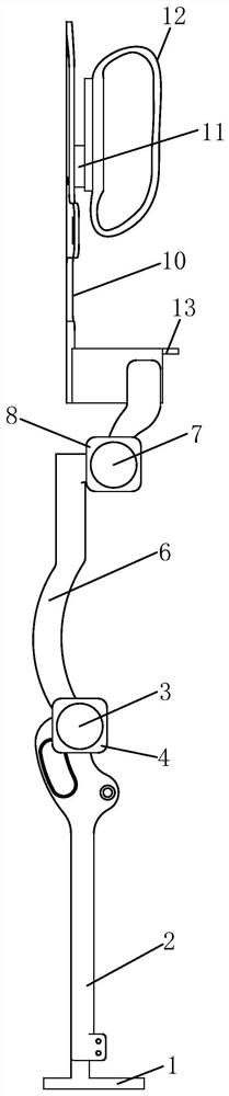 Self-adaptive robust force control method and device for under-actuated supporting leg assisting exoskeleton