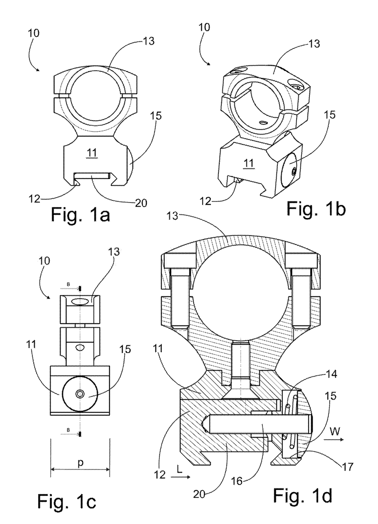 Support for mounting an accessory to a weapon